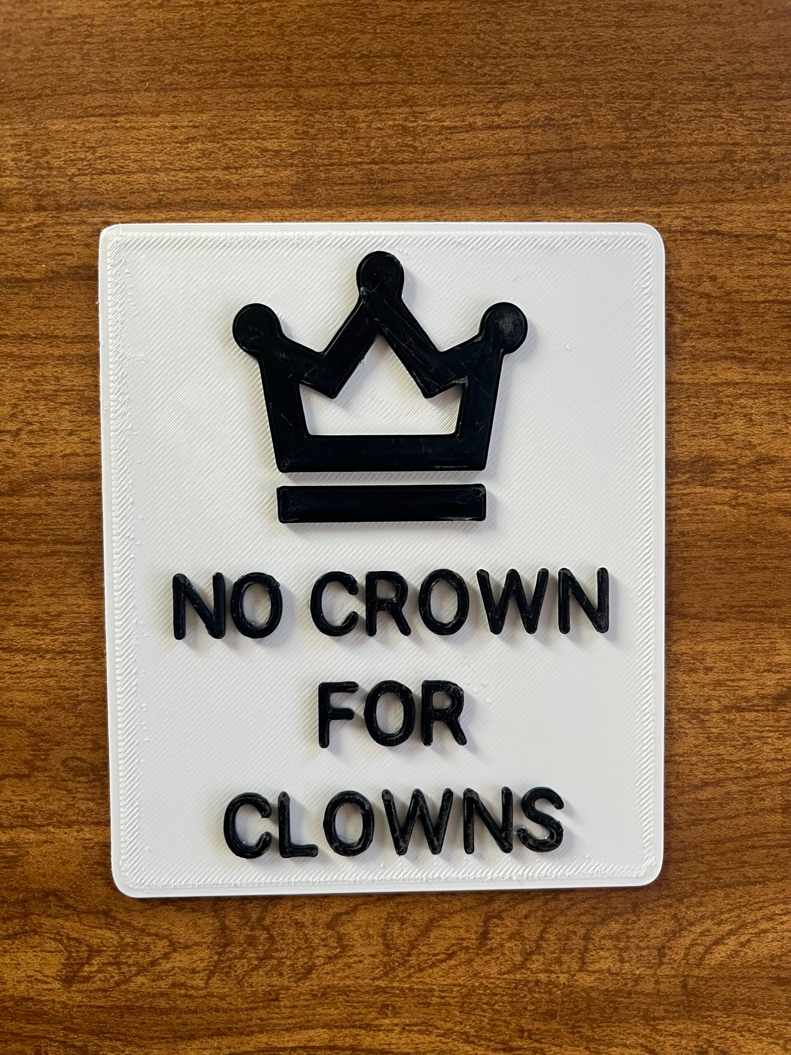 No Crown for Clowns Protest Sign (Magnet or Mini Sign) - Image 9