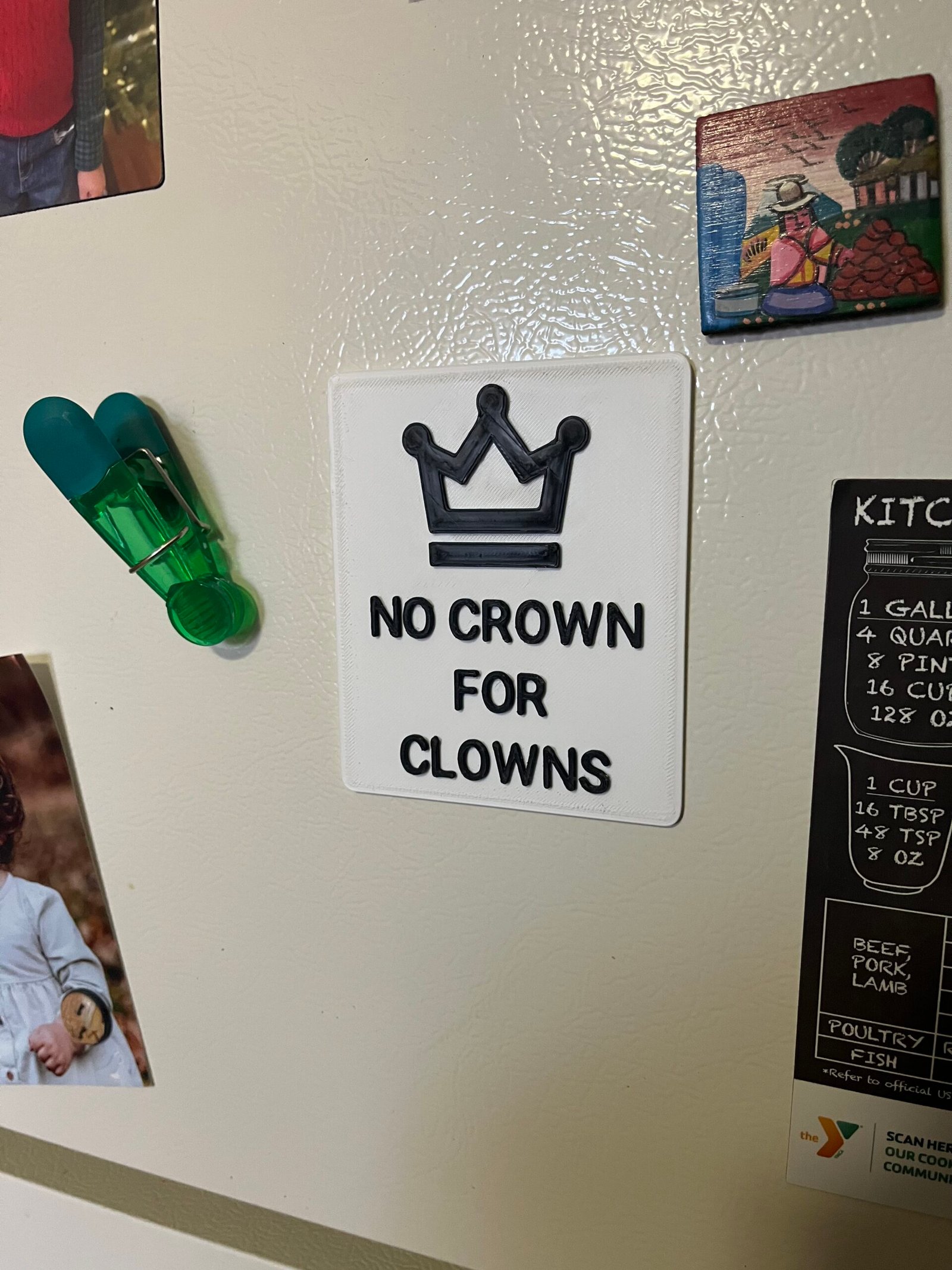 No Crown for Clowns Protest Sign (Magnet or Mini Sign) - Image 6